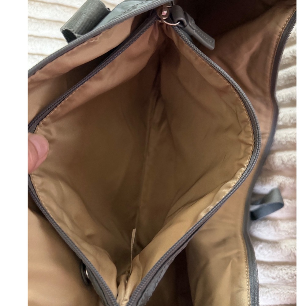 Coach Signature C Packable Weekender Tote Bag Gray Satin Travel Pouch 1941 - Picture 9 of 13